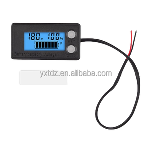 防水DC 8V-100V电池容量指示器DC电压表铅酸锂LiFePO4电池测试仪带/不带温度报警 - Product Image 4