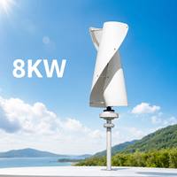 Générateur d'énergie éolienne à hélice puissant 380 volts 8 kW 1,5 MW pour toitures commerciales