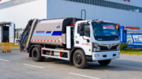 Camion de ramassage des ordures hydraulique Dongfeng 8CBM 4*2, écologique, à énergie nouvelle, pour les services d'assainissement urbain