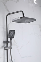Ensemble de douche mural pour salle de bain système de luxe en laiton pluie pluie mitigeur de douche robinet de douche