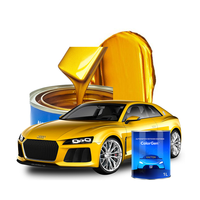 Peinture automobile résistant aux intempéries 1K 2K couleur or massif peinture de voiture en gros avec des peinture automobile