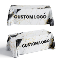 Nappe moulante en Spandex personnalisée avec couverture de table extensible avec logo pour les banquets et les mariages publicitaires