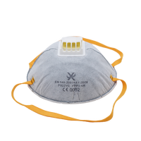 XPRO Masque anti-poussière industriel en carbone pour adultes de haute qualité avec valve FFP2 Nr Respirateur et masque de qualité supérieure