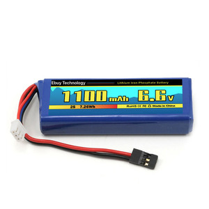 Batería Recargable <span class=keywords><strong>EBUY</strong></span> de 6.6V para Helicóptero RC, Batería para Dron FPV 900 1100 1300 1500 2000 3000mah - Product Image 2