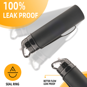 Botella de Agua Plegable de Silicona de 19 oz, Libre de BPA y a Prueba de Fugas, Reutilizable y Ligera para Viajes y Bebidas - Product Image 4