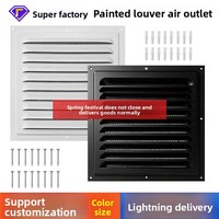 Panneaux de ventilation carrés blancs pour boîtier électrique, grilles respirantes à écailles de poisson pour extérieur de yacht, résistants à la pluie