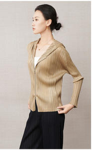 PY เสื้อผ้าฤดูใบไม้ผลิสำหรับผู้หญิง เสื้อโค้ทจับจีบหรูหรา มีซิปคู่แบบลำลอง สไตล์เกาหลี ร้านขายส่งออนไลน์ - Product Image 4