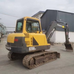 Excavatrice sur chenilles Volvo EC55B d'occasion de 5,5 tonnes avec peinture d'origine, prix de gros. Excavatrice Volvo EC55B EC55D d'occasion en vente. - Product Image 2