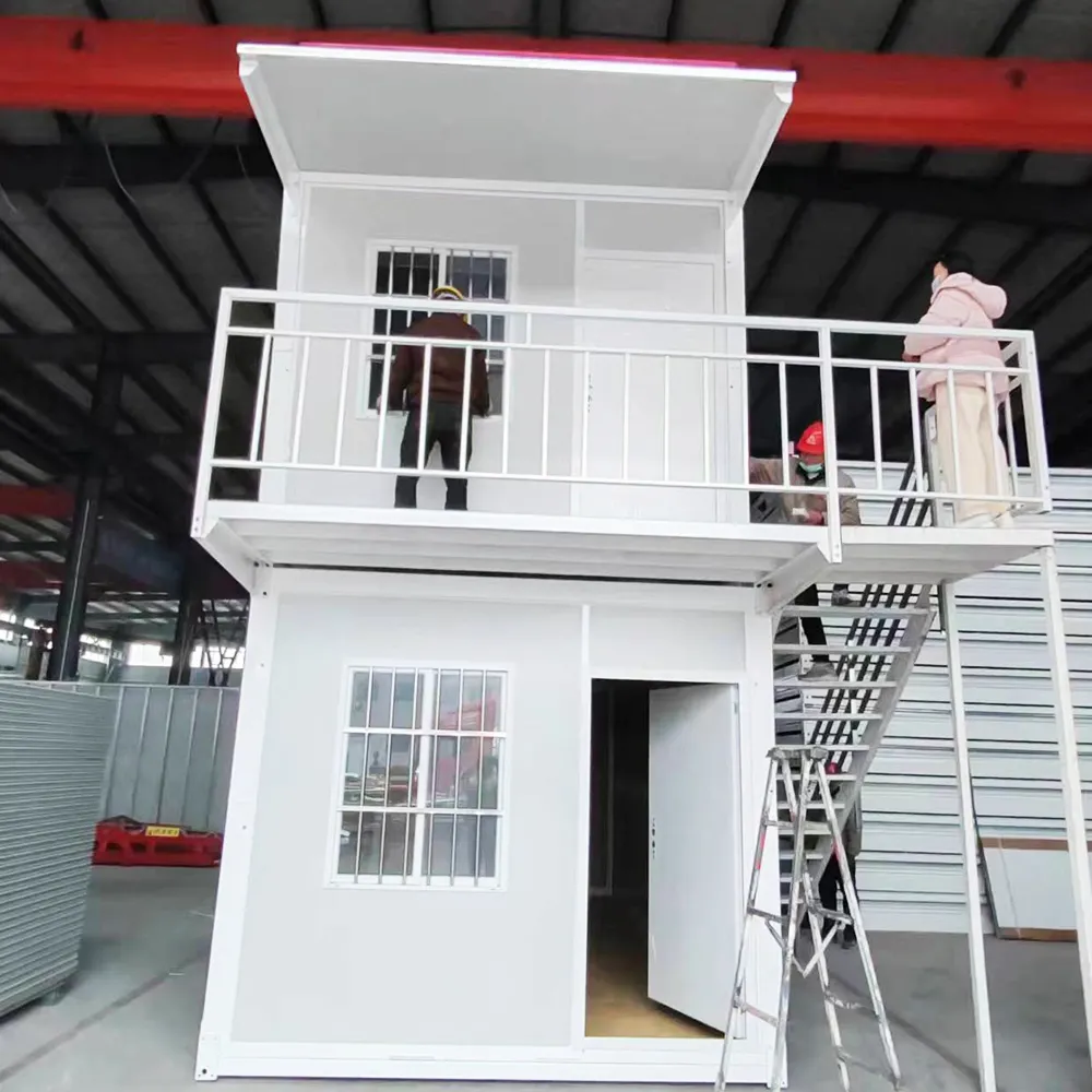 Rainproof 20ft 40ft steel structure portable flat pack foldable houses Customized multi-function folding container house home