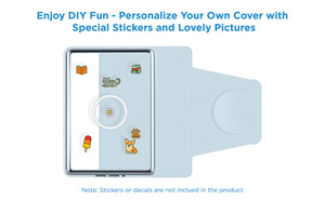 Azzsy 360 xoay từ chống sốc Kindle PaperWhite thế hệ thứ 11 rõ ràng trở lại trường hợp PU + rõ ràng vật liệu acrylic - Product Image 5