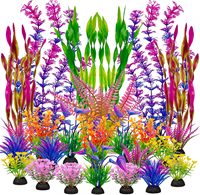 Décoration de paysage pour aquarium PKY, plusieurs types, durable et créative, ensemble de plantes artificielles pour aquarium, vente en gros