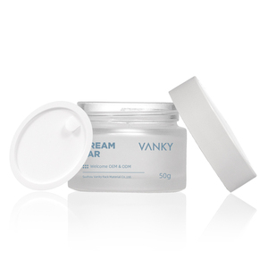 Jar Hot Sale Frosted Cosmetic Glass Jar With Lid For Skin Care Cream