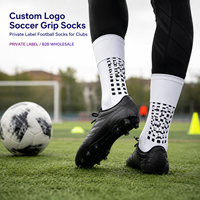 Chaussettes de football avec logo ODM pour les collections de merchandising des clubs, avec programmes d'achat en gros
