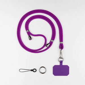 Lanière de téléphone portable en polyester imprimée en sérigraphie avec logo personnalisé, avec porte-carte d'identité - Product Image 2