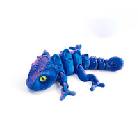2025 nouveau jouet de modèle de dégradé de caméléon imprimé en 3D, Animal articulé mobile, accessoires décoratifs réalistes de dinosaure