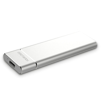 قرص صلب خارجي محمول من يولايك بسعة 256 جيجابايت بواجهة M.2 مع USB 3.0، سرعة قراءة/كتابة 401-500 ميجابايت/ثانية، ضمان لمدة 3 سنوات، ذاكرة تخزين مؤقت 1 ميجابايت للحاسوب المحمول