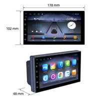 TS7 Stereo mobil 7 inci, Stereo Radio mobil Tautan cermin otomatis Android pemutar Mobil Universal dengan FM BT Wifi fungsi membalikkan GPS