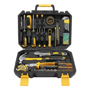 Kit de ferramentas caixa de reparo doméstico, kit de ferramentas manuais de novo design, 100 peças
