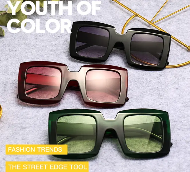 2021 20031cheap hot style uv400 pc eyewear square sunglasses sun glasses sunshades