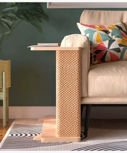 Papan goresan kucing pelindung <span class=keywords><strong>Sofa</strong></span> vertikal Sisal tahan aus tahan-goresan anti-terkelupas <span class=keywords><strong>Sofa</strong></span> tepi hitam Walnut kustom - Product Image 5