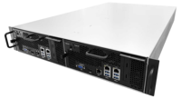 HISWISER Rack PC FARM 2U2 Châssis de carte mère de serveur AM5 compatible avec les processeurs AMD Ryzen 7000 8000 9000 Series CPU DDR5 Max 128 Go