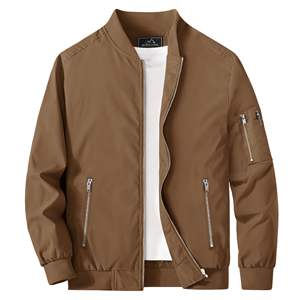Giacca da <span class=keywords><strong>uomo</strong></span> Casual leggera personalizzata giacca da <span class=keywords><strong>uomo</strong></span> giacca a vento giacca da caccia con cerniera, Bomber capispalla leggero - Product Image 2