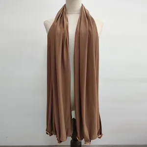 Lenço hijab para mulheres, lenço de algodão com cor dourada 70x170cm 230g, novo estilo, camisa e cachecol para muçulmanos