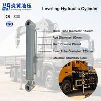 Cylindre de système de nivellement hydraulique à pression d'huile personnalisé à longue course en acier inoxydable de haute qualité pour grue montée sur camion