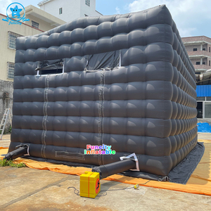 Carpa inflable con forma de cubo negro, carpa de fiesta con iluminación Led, Club nocturno, discoteca, gran oferta - Product Image 4