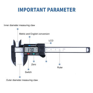 150mm dijital sürmeli kaliper ölçer slayt kaliper kural elektronik ölçme araçları - Product Image 5