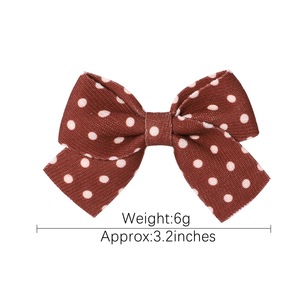 Lazos para el Cabello de Tela <span class=keywords><strong>con</strong></span> Diseño de Puntos Vintage - un Accesorio Encantador para Niñas, para Cabellos de 8 cm de Largo - Product Image 3