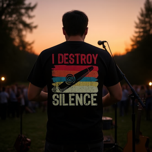 Camiseta I Destroy Silence Kazoo para músico - Product Image 3