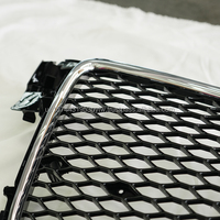 Grille en maille chromée de style RS4 pour Audi A4 B8 08-12 S4, nouveau matériau ABS, haute qualité, installation facile, garantie de 3 mois, 3-7 jours