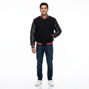 Chaqueta Universitaria para Hombre y Mujer, Chaqueta Bomber Letterman, Chaqueta Bomber Lisa, Chaqueta Universitaria de Béisbol para Hombre - Product Image 1