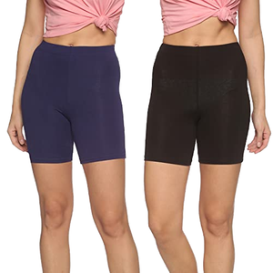 Shorts décontractés et élégants pour femmes, taille élastique, coupe ajustée, en Spandex/Polyester, tailles S-XL, prêts à être expédiés - Product Image 1