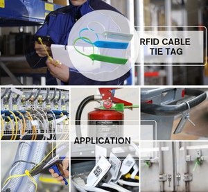 Scellé de sécurité RFID anti-effraction avec attache en nylon, coque ABS, force de traction 3000N pour le suivi logistique des camions et conteneurs - Product Image 5