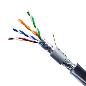 <span class=keywords><strong>สาย</strong></span>เคเบิล UTP FTP SFTP CAT5e สำหรับภายนอกอาคาร ขนาด 24AWG ยาว 305 เมตร (1000 ฟุต) 4 คู่ แบบหุ้มสองชั้น กันน้ำ สำหรับเชื่อมต่ออีเธอร์เน็ต LAN รองรับ POE WiFi AP - Product Image 1