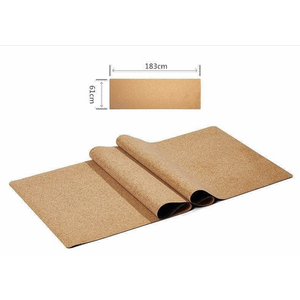 Juego de esteras de yoga con corcho de goma natural orgánica ecológica con impresión de logotipo personalizado Portugal - Product Image 4