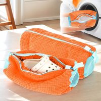 2 sacs de lavage pour chaussures LIFUN en microfibre chenille, portables et réutilisables pour lave-linge et sèche-linge