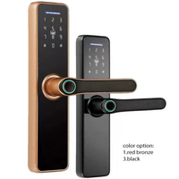 Concurrerende Prijs Waterdicht Smart Lock Wifi Tuya Deurslot Mechanische Sleutel Vingerafdruk Wachtwoordvergrendeling