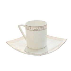 Tùy Chỉnh vuông chiếc đĩa <span class=keywords><strong>cup</strong></span> Set thiết kế mới Sứ Xương Trung Quốc ly và đĩa làm từ gốm với thanh lịch Đóng gói hộp - Product Image 1