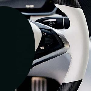 Volant de course en carbone, housse de volant personnalisée, volant de course pour jeux vidéo pour <span class=keywords><strong>Tesla</strong></span> <span class=keywords><strong>Model</strong></span> S - Product Image 5