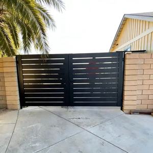 <span class=keywords><strong>Portail</strong></span> Coulissant/<span class=keywords><strong>Battant</strong></span> en Alliage d'Aluminium Thermolaqué Anti-Rouille et Durable, Traité Électriquement, pour Jardin, avec Verrou Sécurisé, Garantie 5 Ans - Vente en Gros - Product Image 3