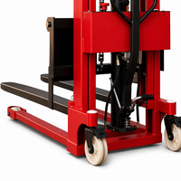 Nouveau Chariot élévateur semi-électrique à double mode personnalisé pour l'exportation 1T/2T, avec roues en nylon pour entrepôt, 1 an de garantie