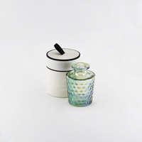 Bouteille de diffuseur de parfum en verre irisé holographique vide Transparent coloré de vente chaude pour la décoration intérieure