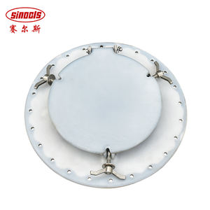 Huate <b>Strong</b> Steel Lined Plastic 580mm Manhole Cover with Emergency Exhaust for Maintenance Access HT-CSRKG-580 - Product Image 2