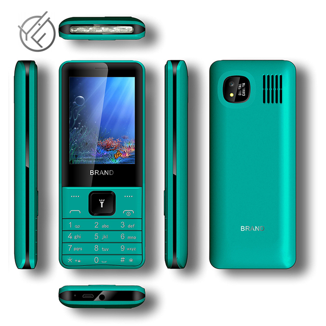 2.4 / 2.8 Inch Four SIM Quad SimLarge Battery Keypad Mobile Phone Feature Phone With Custom Logo