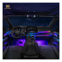 Tira de Luces LED para Interior de Coche K4plus, Iluminación Ambiental Automática, Sincronización con Música, Control por Aplicación de Smartphone
