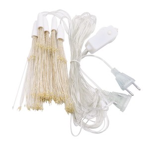 Guirlandes lumineuses LED en forme de feux d'artifice, lumières suspendues en forme d'étoile, blanc chaud, décoration de jardin, patio, mariage, fête - Product Image 6