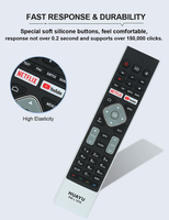 HUAYU RM-L1656 Pengganti Remote Universal Inframerah untuk Haier HTR-A18M 55D3550 40D3500M 46 Tombol Kode Tetap 2 Baterai AAA CE
